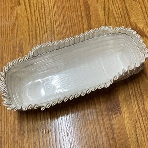 Longaberger Small Cracker Basket Protector with Cream Liner Only - 44504